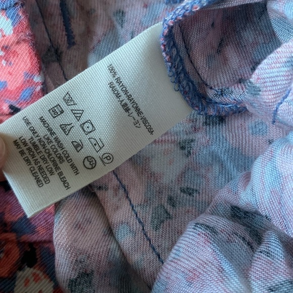 Free People Layla High Waist Tie Belt Flowy Boho Floral‎ Print Shorts M - Picture 6 of 14